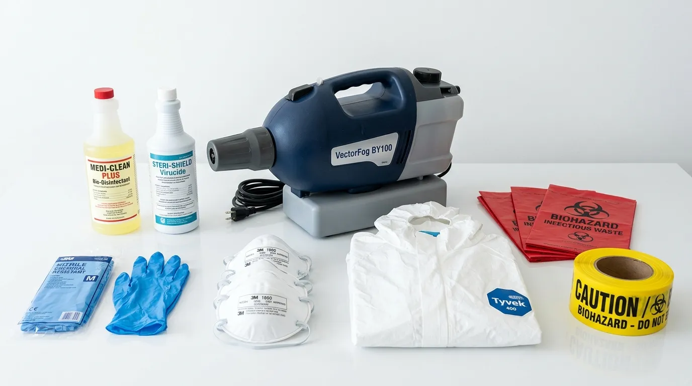 Professional biohazard remediation crew working in Glendale Heights