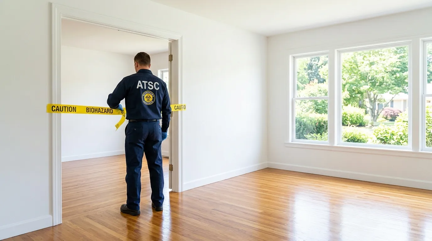 Certified biohazard cleanup crew performing Trauma Scene Cleanup in Glendale Heights